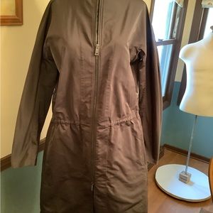 Jil Sander Shimmery Polyester/Silk Cinch Waist Lined Jacket IT 36